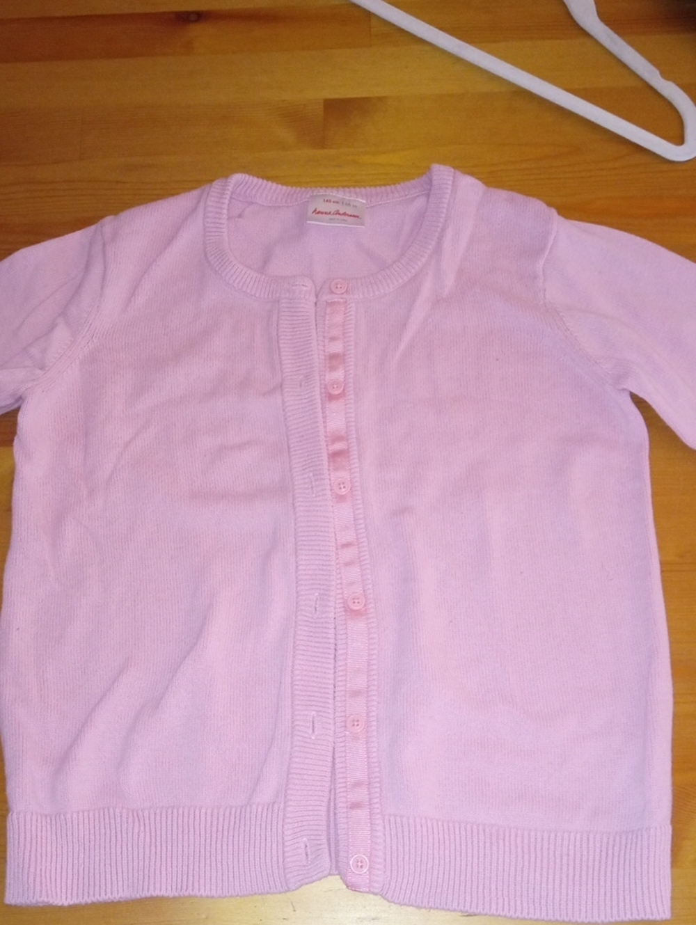 Classic Pink Girls' Button-Front Cardigan - Hanna Anderson